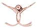 L. Erickson Clip & Go Mini Metal Jaw Hair Clips, Rose Gold, Set of 8 - Strong Hold For Easy Styling Solutions