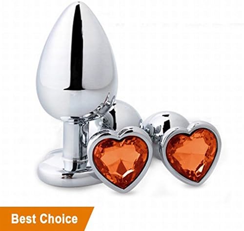 Beginners 3 Pcs Super Quality Stainless Steel Plug Plated Round Shaped Acrylic Diamond Jewelry - Gold