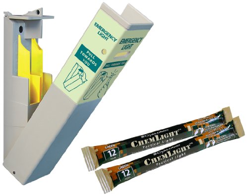 Cyalume SnapLight Emergency Evacuation System, With 10 Yellow, 6″ Light Sticks, 2 Hour Duration (Case of 10 Complete S.E.E. Systems)