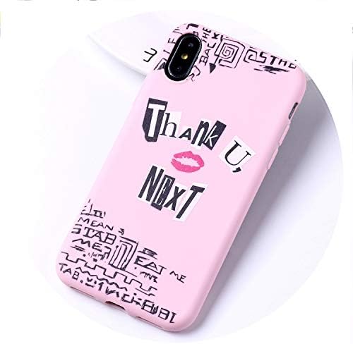 Thank You Next Ariana Grande 7 Rings Soft Silicone Candy Case Coque for iPhone 6 6S 5S SE 8 8Plus X XR XS Max 7 7Plus 8Plus,for iPhone 7Plus,5