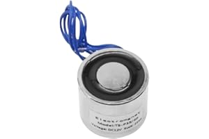 TOMSHIELE 35 x 30mm Round Electric Magnet Solenoid Lifting Cylinder Electromagnet Electric Magnets 250N DC12V