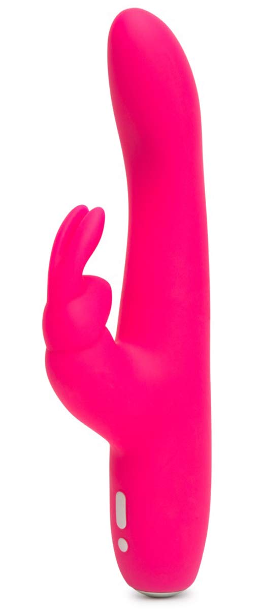 Love Honey Happyrabbit Slimline Curved Vibrator, Pink