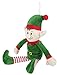 Blue Panda 2-Pack Plush Elves - 12 in Red & Green - Machine-Washable Soft Polyester - Durable Decorative Accents for Shelf & Tabletop