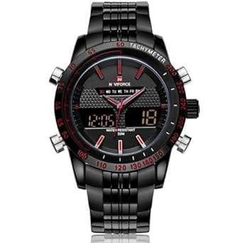 Naviforce Analogue-Digital Black Dial Mens Watch - NF-9024ORG