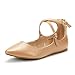 DREAM PAIRS Women's Sole-Strappy Ankle Straps Flats Shoes