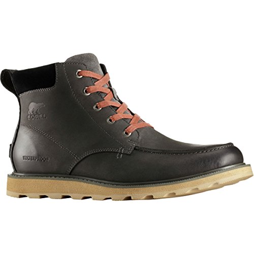 Sorel  men s madson moc toe waterproof grill/black boot