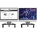 2 Pack Computer Monitor Riser | Triangle Save Space Desktop Corner Stand for Computer Monitor & Laptop Black HD01B-203thumb 4