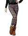 HDE Women Winter Knit Leggings Fleece Line Nordic Design Thermal Insulated Pants (Mayan Winter, Medium)