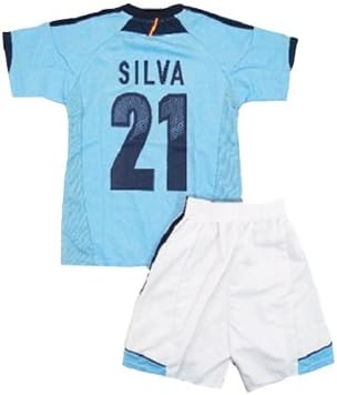 Amazon ノーブランド品 子供用サッカーユニフォーム スペイン代表 アウェイ 背番号 21 ダビド シルバ Xxlサイズ Fc 111xxl 白 サッカー フットサル ボーイズ 通販