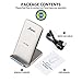 Seneo Wireless Charger, Qi Certified 7.5W Fast Wireless Charging Stand Compatible with iPhone X/ 8/8 Plus, 10W Fast Wireless Charger Stand for Galaxy Note 9/8/5 S9/S9+/S8/S8+(No AC Adapter)