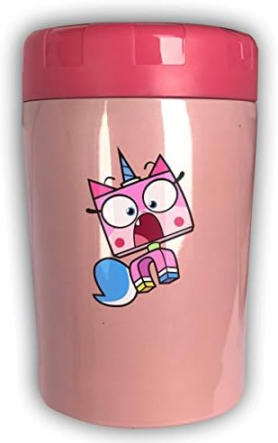 ZGZGZ Unikitty Get Shocked Stainless Steel Food Container/Lunch Jar 16-Ounce Food Jar Thermos Bottle Leak Proof Soup Jar for Portable