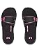 Under Armour womens Ignite VIII Slide Sandal, Black (006)/Cerise, 9