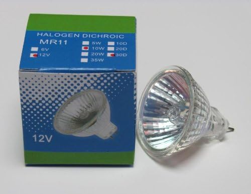 CBConcept Brand Clear Halogen MR11 12Volt 20Watt 10D Fiber Optic Light Bulb - 12 Bulbs