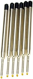 MIREN 6 Pack Parker Style Ballpoint Refills, Fine Point, 1.0mm, Black Ink