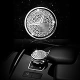 YIKA Central control multimedia knob Button Diamond decorative sticker Car Styling for Mercedes Benz Class C E-level GLA CLA GLK ML GLE modification