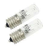 2X E17 Ultraviolet Light Bulb UV Ozone Sterilizing Lamp 10V/3W Replacement for Shoe Sanitizer