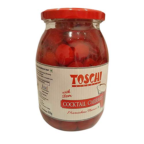 1200 g Cocktail-Kirschen mit Stiel aus Sirup, rote Kirsche für Long Drinks für Eisbecher und Süßigkeiten Ice Cream – Bild 3