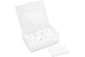 GYOTUU 100Pcs Silicone Color Coding Rings, Easy to Clean Dental Instrument Coding Rings, Silicone Color Coding Ribbons for Distinguishing Instruments(White)