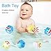 Tinabless Sharks Light Up Bath Toys, Flashing Color in Water & Spray Water Rubber Floating Set for Kids Babies and Toddlers Bathtub Bathroom Shower Games Swimming Pool Party (2 Packs)