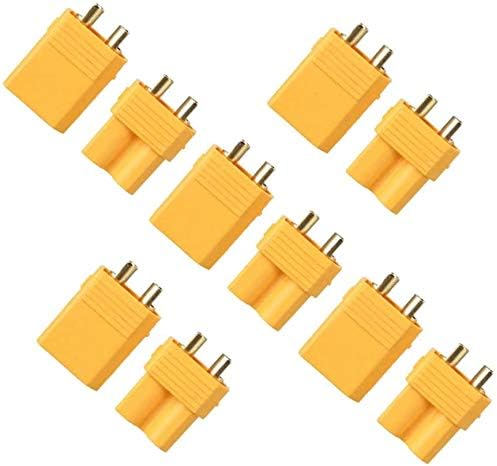 YUNIQUE GREEN-CLEAN-POWER - XT30 Male-Female Connectors for Rc Lipo Batteries, Yellow, Small