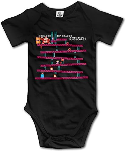 Baby Girls Boys Donkey Kong Golden Age Of Video Arcade Games Bodysuit Onesies
