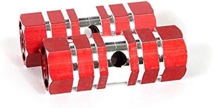 CHOP MALL BMX Mountain Sport Cycling Bike Bicycle Aluminum Alloy Foot Pegs Black or Red (Red)