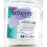 Swisspers Cotton Squares, 80 Count