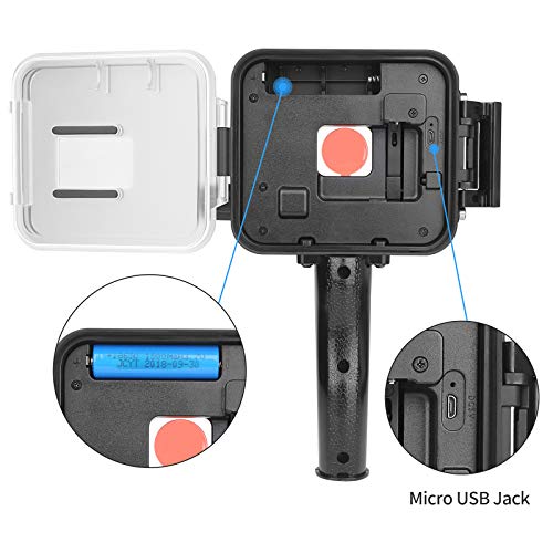 SHOOT 900LM Scuba Diving Light for GoPro HERO7 Black/HERO6/HERO2018/HERO5 Black - Built-in Waterproof Case,Rechargeable Battery,Red Filter and Shutter Trigger