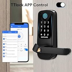 Smart Door Lock with Handle,Fingerprint Door