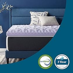 Lucid 3 Inch Mattress Topper Twin – Memory Foam