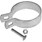 V Gard Iron Galvanized Brace Band Chain Link Fence 1-3/8",No Burr,Bagged