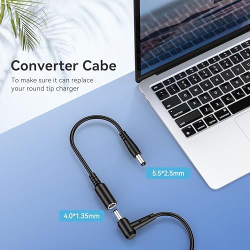 shefor 65W Laptop Charger Compatible with ASUS VivoBook ZenBook 14 15 17 E203M E406M E410M X540S X540L X540 UX305 F555 19V 3.42A Power Adapter