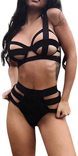 Womens Lingerie,WANQUIY Lace Up Babydoll G-String Thong Intimates Underwear Bodysuit Sleepwear (2PC)