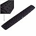 BRILA Keyboard Wrist Rest Support Cushion Pad for Computer, Laptop, Office Work, PC Gaming - Memory Foam Gel with Massage Holes Design - Non-Slip Easy Typing Wrist Pain Relief (Black Keyboard Pad)