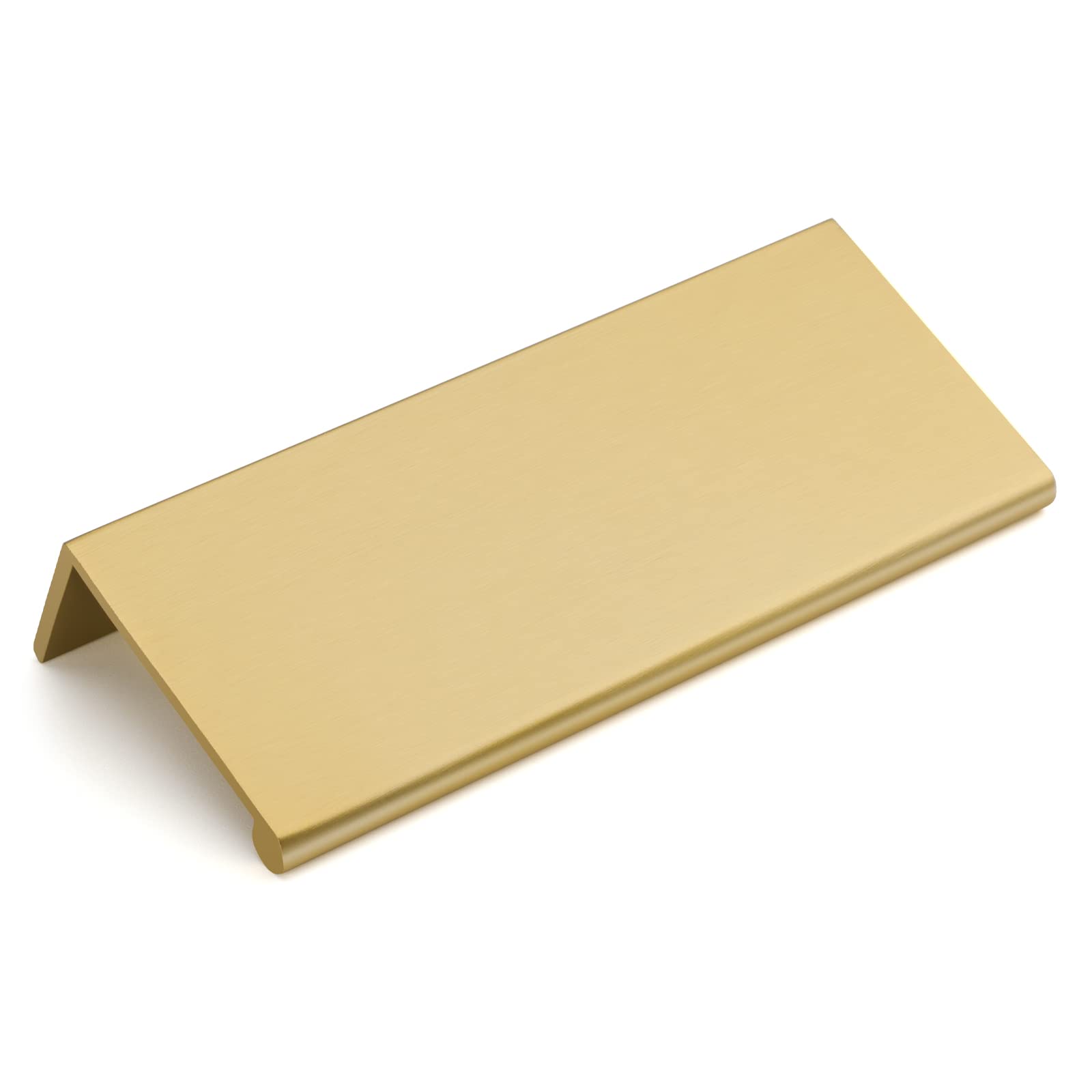 Photo 1 of goldenwarm 5 Pack Gold Finger Edge Pulls Drawer Finger Pulls Champagne Gold Kitchen Hardware Handles Bedroom Dresser Drawers,3in Hole Center