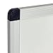 VIZ-PRO Porcelain Magnetic Dry-erase Whiteboard, 48 X 36 Inches, Silver Aluminiuim Frame