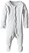 L'ovedbaby Unisex-Baby Organic Cotton Footed Overall, White, 3/6 Months
