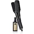 ghd Duet Style Power Couple ― Duet 2-in-1 Hot Air Hair Styler (Black) with Sleek Talker Wet to Sleek Hair Styling Oil (3.2 fl. Oz.)