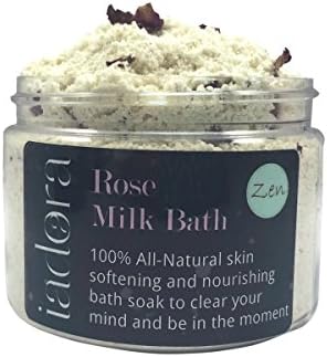 Rose Bath Milk Bath Soak – Rose and Pink Grapefruit Aromatherapy Meditation ~ Ultra-creamy, Nourishing, Skin Moisturizing Milk Bath Powder ~ Made From Fresh Real Ingredients