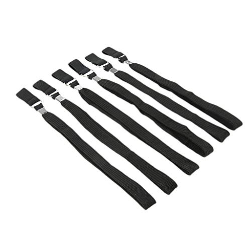 6pcs Black Hiking Stick Wrist Straps Hand Wristband for Adults