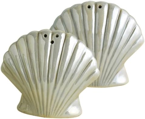 Grassland Roads Seashell Salt &amp; Pepper Shaker Set of 3