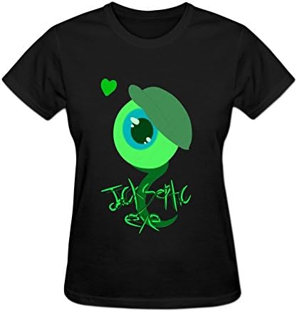MICEN Women's Jack Septic Eye Logo T Shirt O-Neck Short L Black