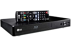 LG BP350 Blu-ray Disc & DVD Player Full HD 1080p Upscaling with Streaming Services, Built-in Wi-Fi, HDMI Output and Smart HI-FI-Compatible, Bundled with Alphasonik HDMI Cable Included