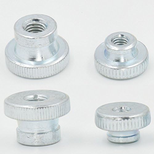 Bluemoona 10 Pcs - Metric Thread Knurl Nuts Fasteners & Hardware Knurled M8