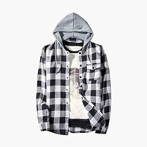 Vetement Femme 2018 Hoodies Tracksuit Men's Autumn Casual Plaid Shirts Long Sleeve Pullover Shirt Top Hooded Blouse