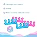 SUNFATT Toe Separators for Women,Toe Spacers for Women,Repeatable Washable Toe Separators,Toe Separators for Nail Polish Application,Soft Gel Pedicure Tools.