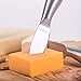 Modern 4-piece Set of Brushed Stainless Steel Cheese Knives - For Kitchen Preparation & Serving Knife at Parties; Preferred Use Embossed on Knives - Hard, Soft, Fork, Crumble - Dishwasher Safe