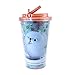 Silver Buffalo PT0184G Universal The Secret Life of Pets Polka Dot and Glitter Gidget Plastic Cold Cup with Flip Straw, 16-Ounces