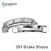 ECCPP Brake Shoes Fits for Honda Rancher 350 Rancher 400 Foreman 400 Foreman 450 1995-2007, EBC347 351 Front and Rear Brake Shoes