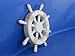 Hampton Nautical Rustic White Ship Wheel, 12